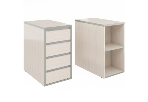 Тумба приставная (с полкой) Валенсия, цвет сосна карелия