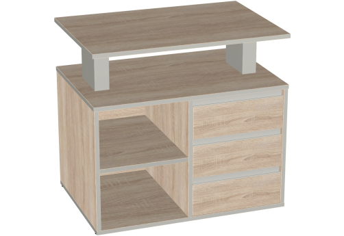 Тумба сервисная Валенсия, цвет дуб сонома