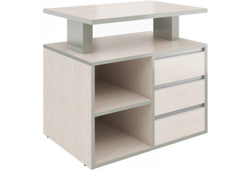 Тумба сервисная с замком Валенсия, цвет сосна карелия