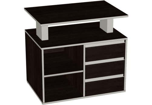 Тумба сервисная с замком Валенсия, цвет венге