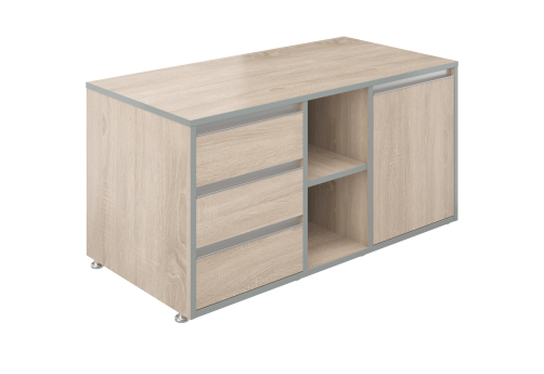 Тумба сервисная Валенсия Директ, цвет дуб сонома