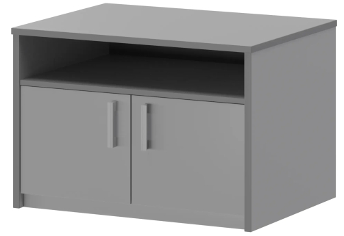 Тумба под оргтехнику Аксима, цвет серый