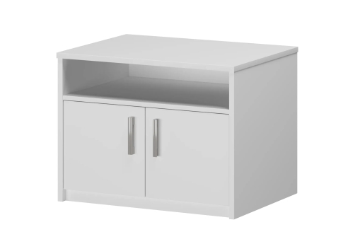 Тумба под оргтехнику Аксима, цвет белый