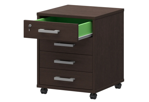 Тумба подкатная Аксима, цвет венге