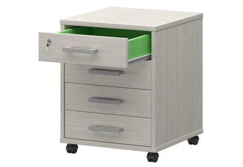 Тумба подкатная Аксима, цвет ясень шимо