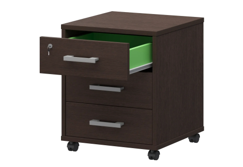 Тумба подкатная Аксима, цвет венге