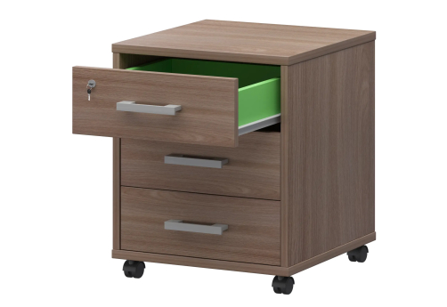 Тумба подкатная Аксима, цвет темный шимо