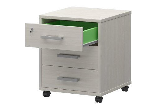 Тумба подкатная Аксима, цвет ясень шимо