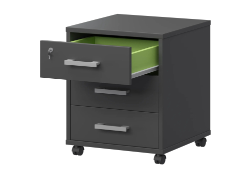 Тумба подкатная Аксима, цвет антрацит