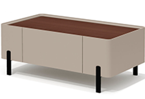 Стол журнальный Наполи, цвет дуб дюваль + серый кварц + мокко