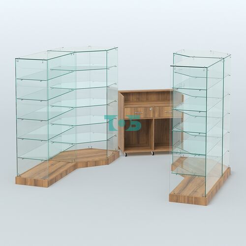 Торговый стеклянный павильон Абсолют №2 (открытый) (4.13 кв.м)