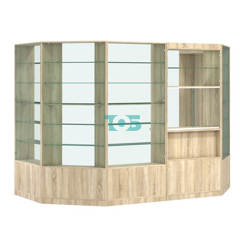 Пристенный торговый павильон из ДСП СЭСП №3 (4, 68 кв.м)