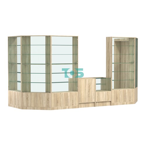 Пристенный торговый павильон из ДСП СЭСП №7 (5, 55 кв.м)