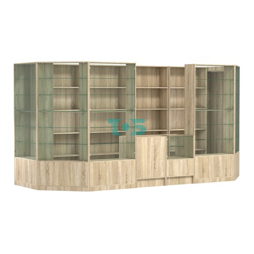 Пристенный торговый павильон из ДСП СЭСП №8 (5, 55 кв.м)