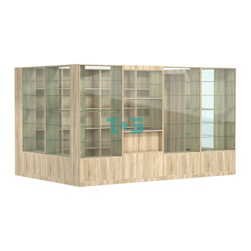 Пристенный торговый павильон из ДСП СЭСП №12 (8, 64 кв.м)