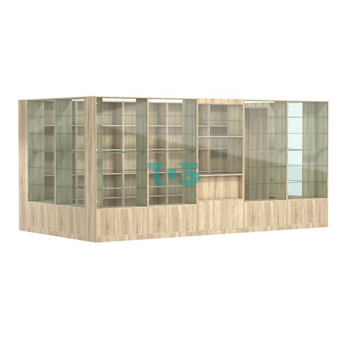 Пристенный торговый павильон из ДСП СЭСП №14 (10, 8 кв.м)