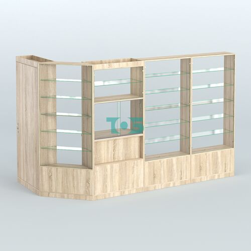 Угловой торговый павильон из ДСП СЭСП №5 (5, 09 кв.м)