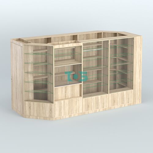 Угловой торговый павильон из ДСП СЭСП №6 (8, 82 кв.м)