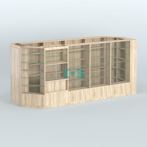 Угловой торговый павильон из ДСП СЭСП №8 (6, 93 кв.м)