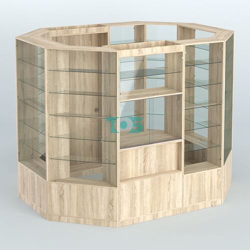 Островной торговый павильон из ДСП СЭСП №2 (6, 6 кв.м)