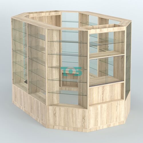 Островной торговый павильон из ДСП СЭСП №4 (6, 6 кв.м)