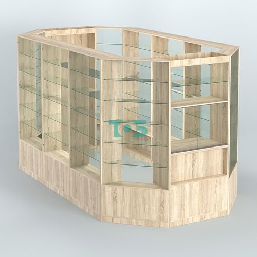 Островной торговый павильон из ДСП СЭСП №5 (8, 55 кв.м)