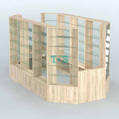 Островной торговый павильон из ДСП СЭСП №7 (8, 55 кв.м)