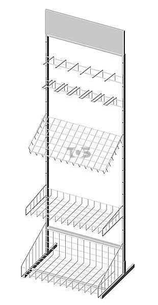 СТ.У.04 Стойка торговая универсальная 640 мм