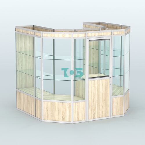 Павильон из профиля пристенный №3а ( 4,32 кв. м)