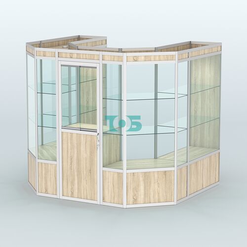 Павильон из профиля пристенный №3а ( 4,32 кв. м)