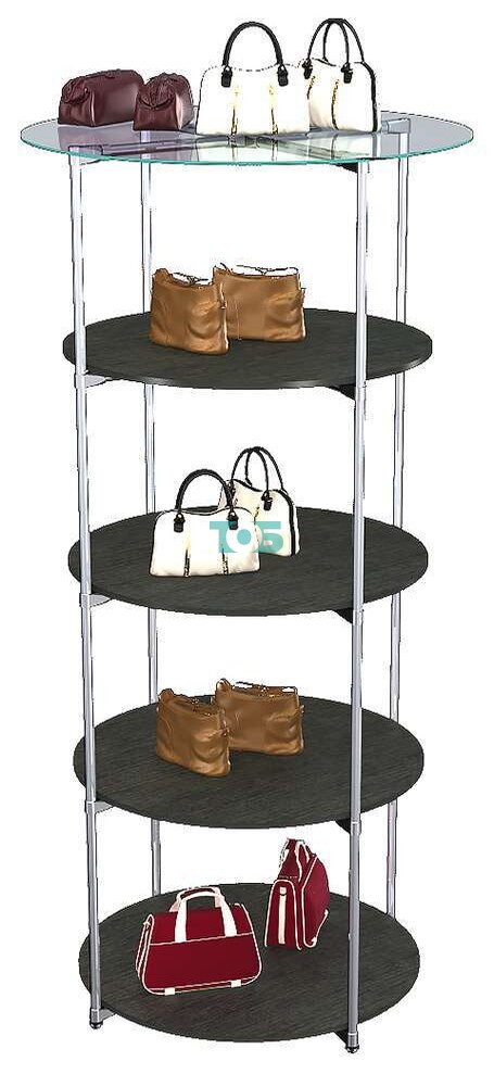 Стойка Экспо №4-3 (с 3-мя круглыми полками ДСП 16 мм)