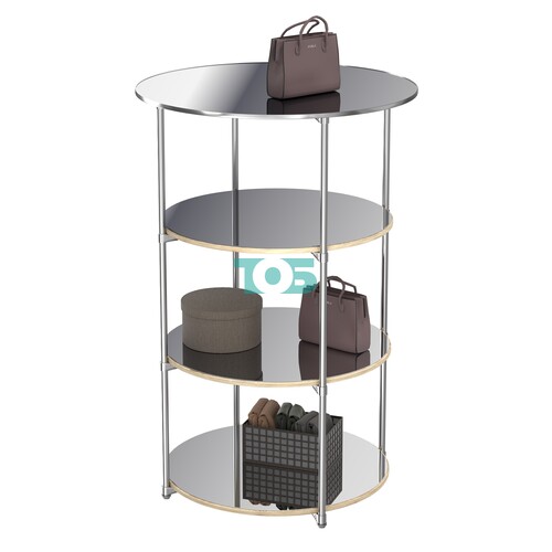 Торговые стенды СФЕРА с полками №4 (с тремя зеркальными полками)