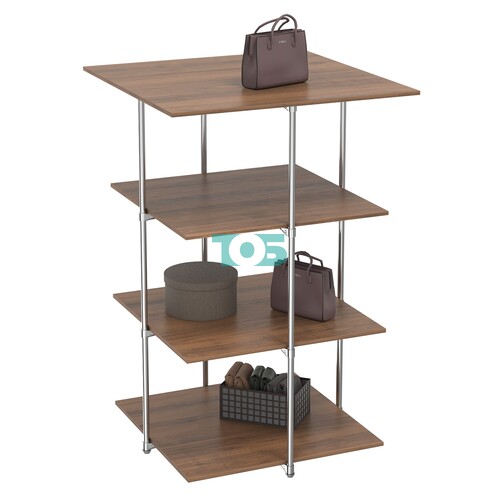 Торговый стенд Экспозиция с полками №3 (с тремя полками ДСП 16мм)