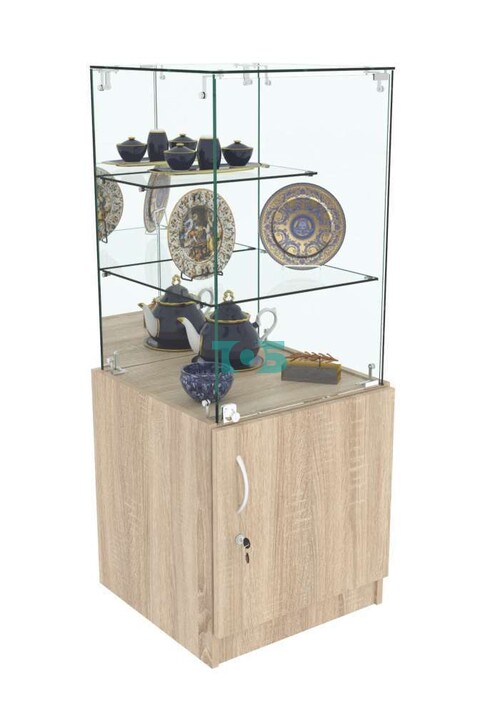 Пристенный торговый прилавок Зеркало №131 (закрытый)