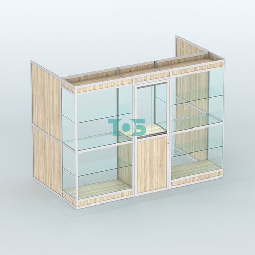 Павильон из профиля пристенный №1в (4,05 кв. м)