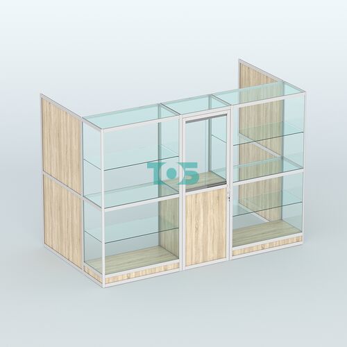 Павильон из профиля пристенный №1г (4,05 кв. м)