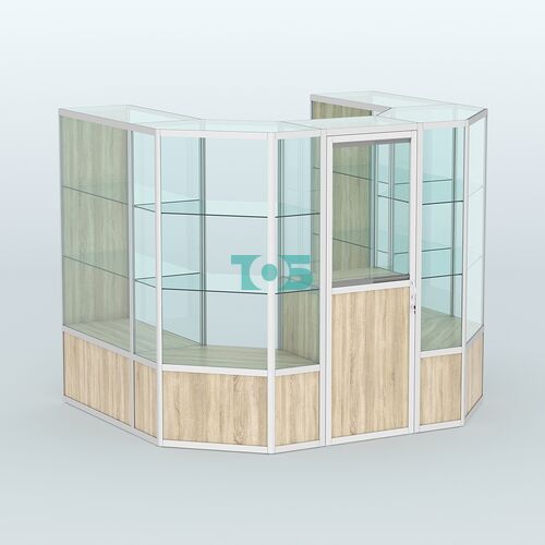 Павильон из профиля пристенный №3б ( 4,32 кв. м)