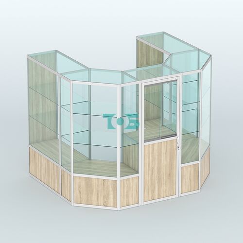 Павильон из профиля пристенный №3б ( 4,32 кв. м)