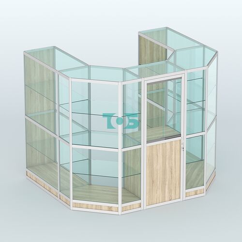 Павильон из профиля пристенный №3г ( 4,32 кв. м)