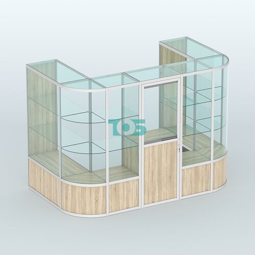 Павильон из профиля пристенный №4б (4,05 кв. м)