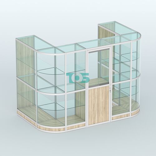 Павильон из профиля пристенный №4г (4,05 кв. м)