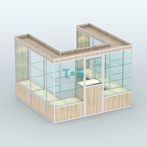 Павильон из профиля пристенный №5а (6,75 кв. м)