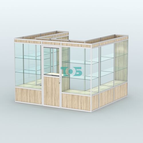 Павильон из профиля пристенный №5а (6,75 кв. м)