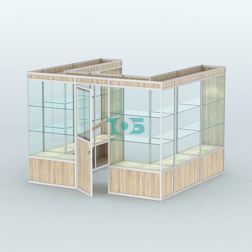 Павильон из профиля пристенный №5а (6,75 кв. м)