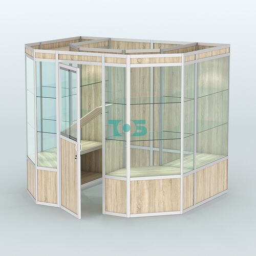 Павильон из профиля пристенный №7а (4,32 кв. м)