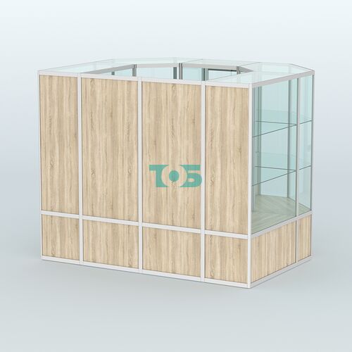 Павильон из профиля пристенный №7б (4,32 кв. м)