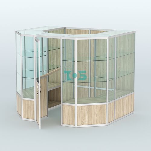 Павильон из профиля пристенный №7б (4,32 кв. м)