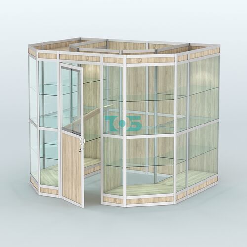 Павильон из профиля пристенный №7в (4,32 кв. м)