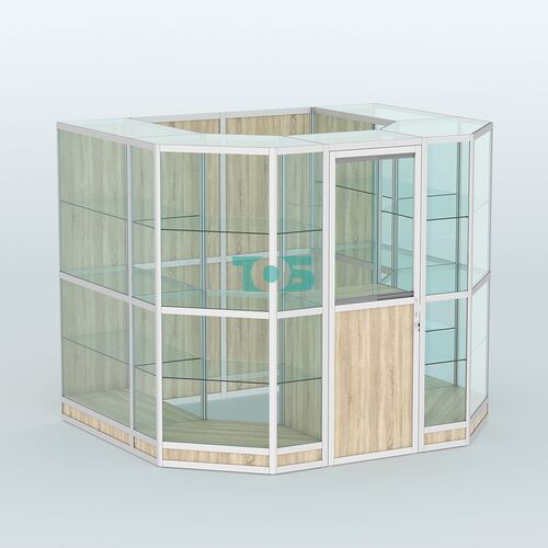 Павильон из профиля пристенный №7г (4,32 кв. м)