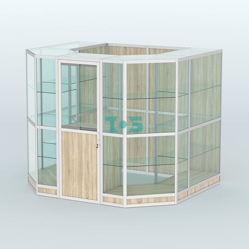 Павильон из профиля пристенный №7г (4,32 кв. м)